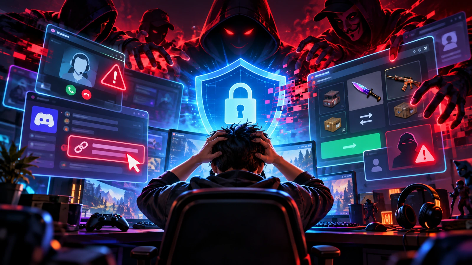 من يسرق حسابات اللاعبين؟ خدعة دعم Steam المزيف وروابط Discord وعروض التبادل