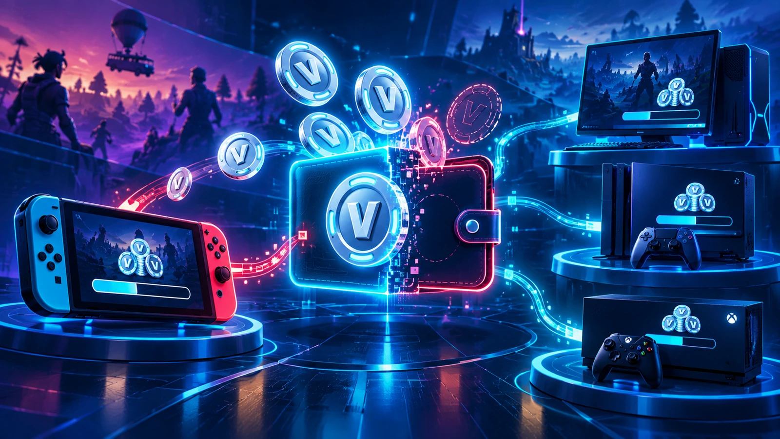 Fortnite V-Bucks가 사라졌나요? Nintendo Switch와 공유 지갑 해결