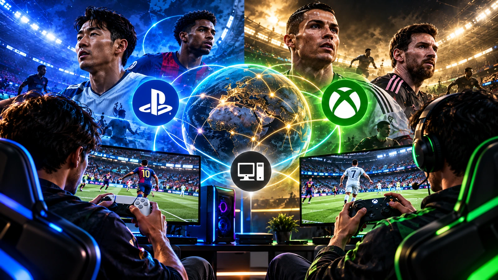 دليل Cross-Play في eFootball: لعب الأصدقاء بين بلايستيشن وإكس بوكس وSteam
