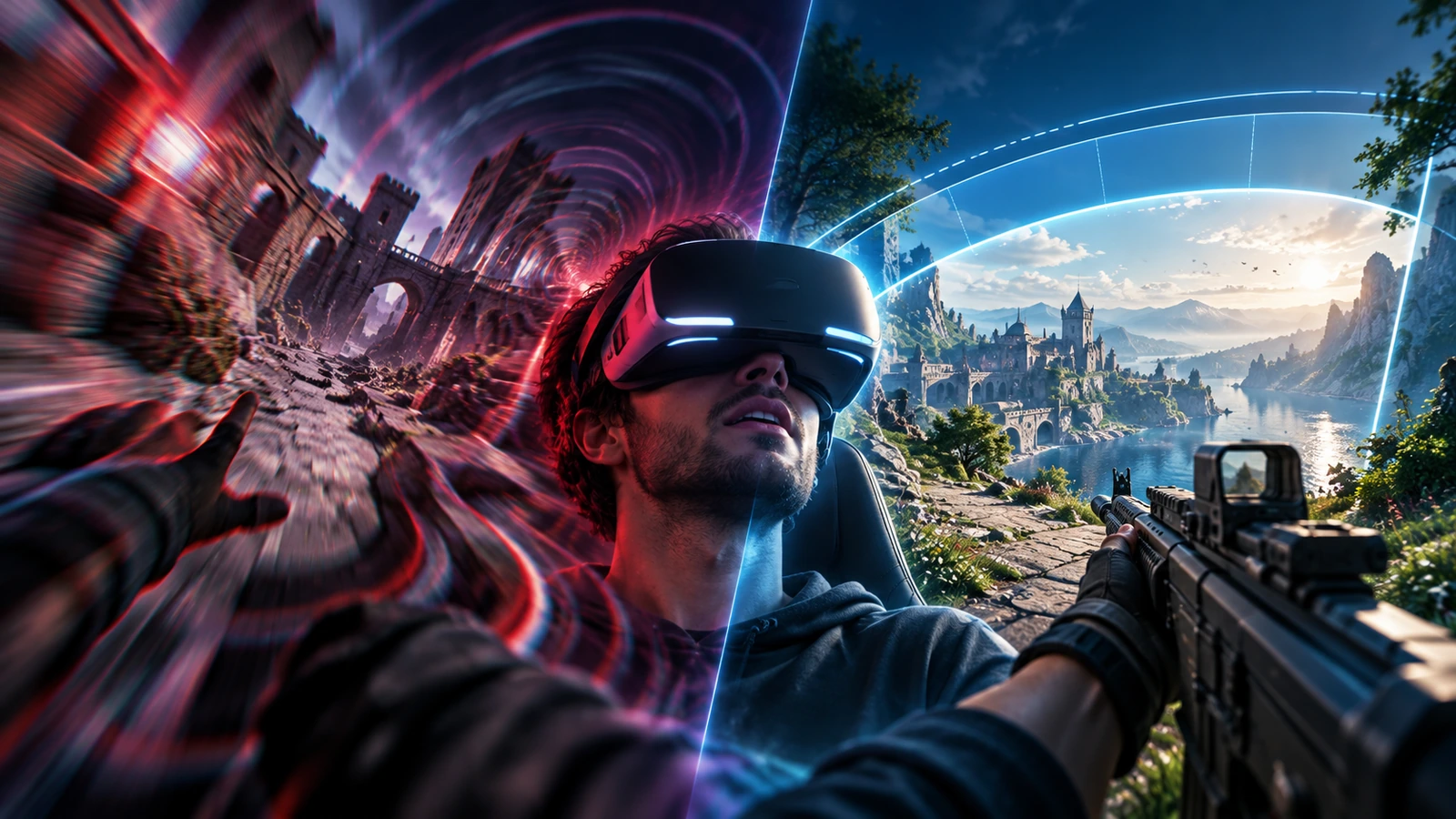 لماذا تسبب بعض الألعاب الدوخة والغثيان؟ حقيقة FOV واهتزاز الكاميرا وراحة VR
