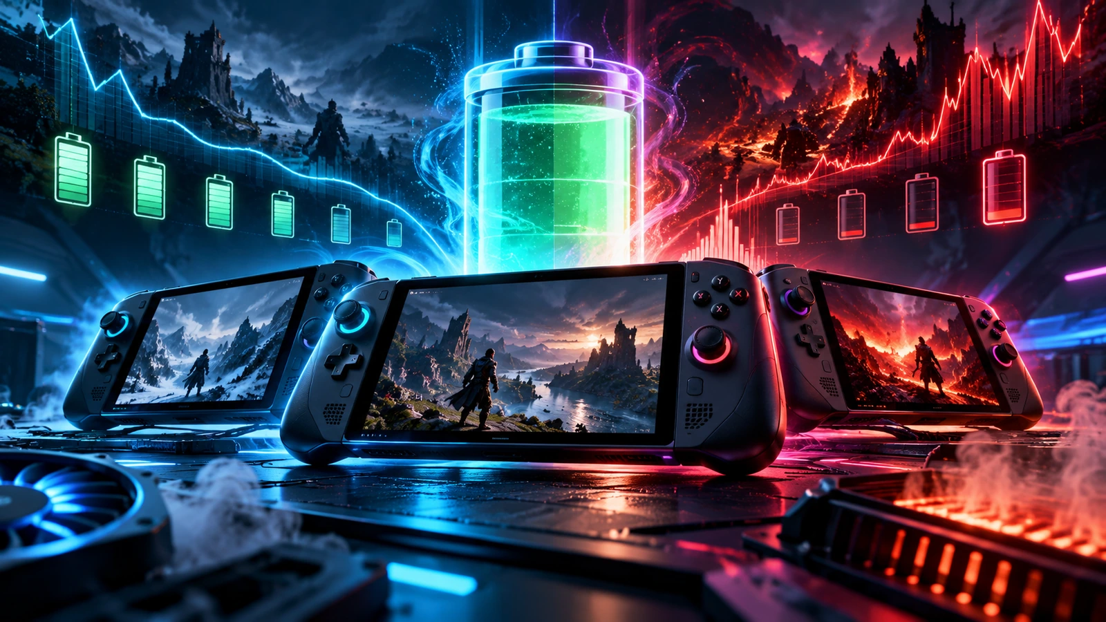 هل تقتل الفريمات بطارية أجهزة الألعاب المحمولة؟ حقيقة TDP بين Steam Deck وROG Ally وLegion Go